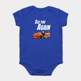 See you again { paul walker's Supra } Baby Bodysuit